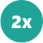 2X
