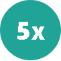 5X